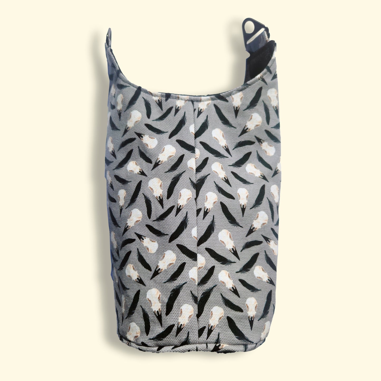 Gothic Raven Grey Crossbody Bag