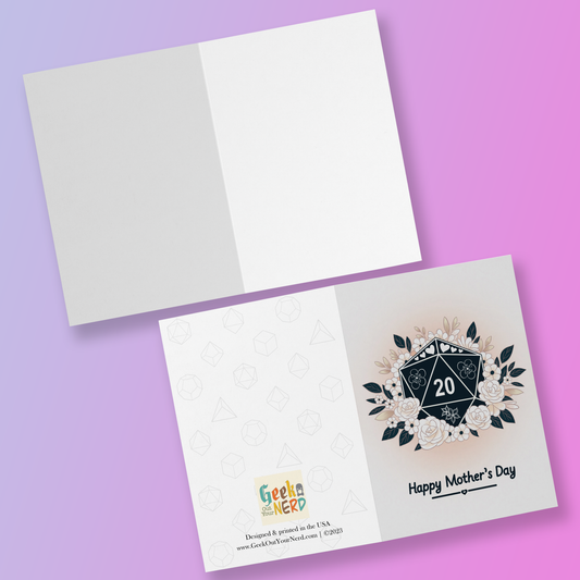 Flower D20 Mother's Day Card