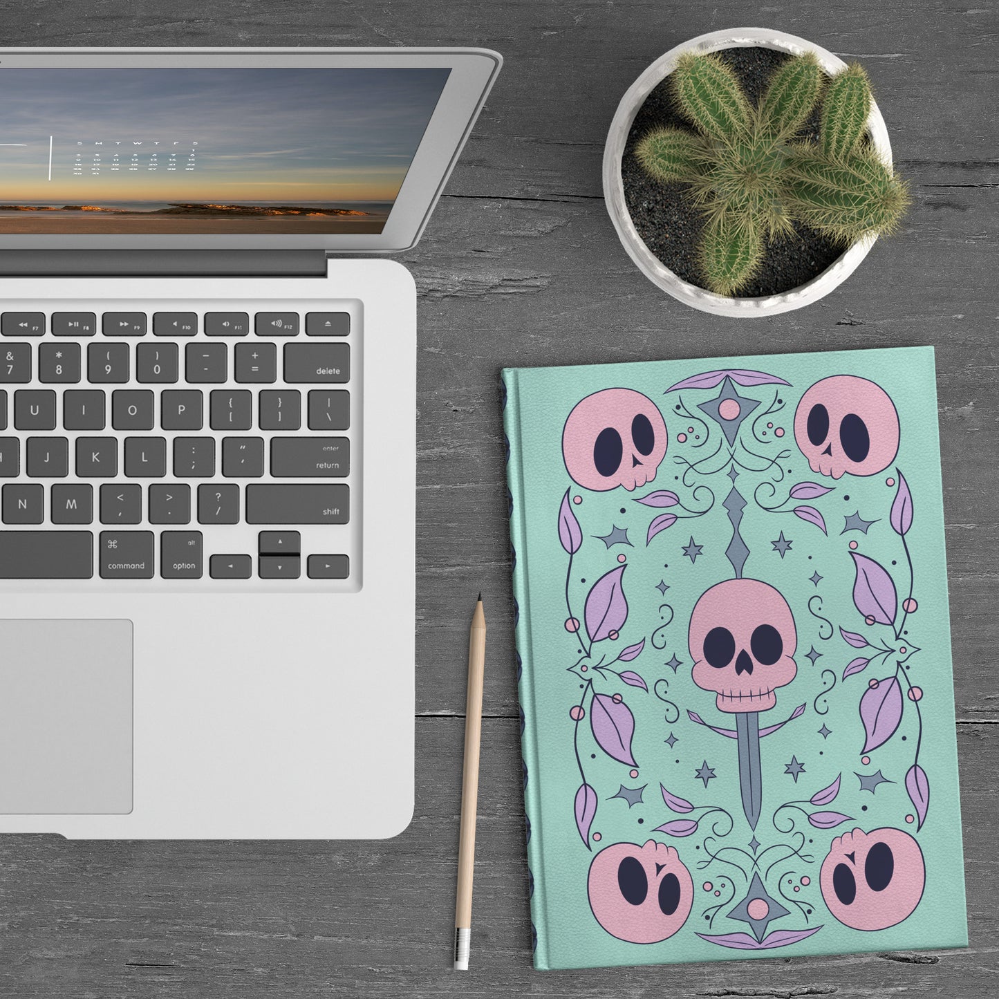 skull notebook