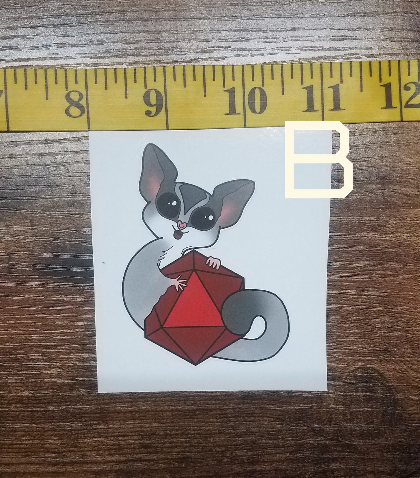 Sugar Glider Dice Vinyl Stickers