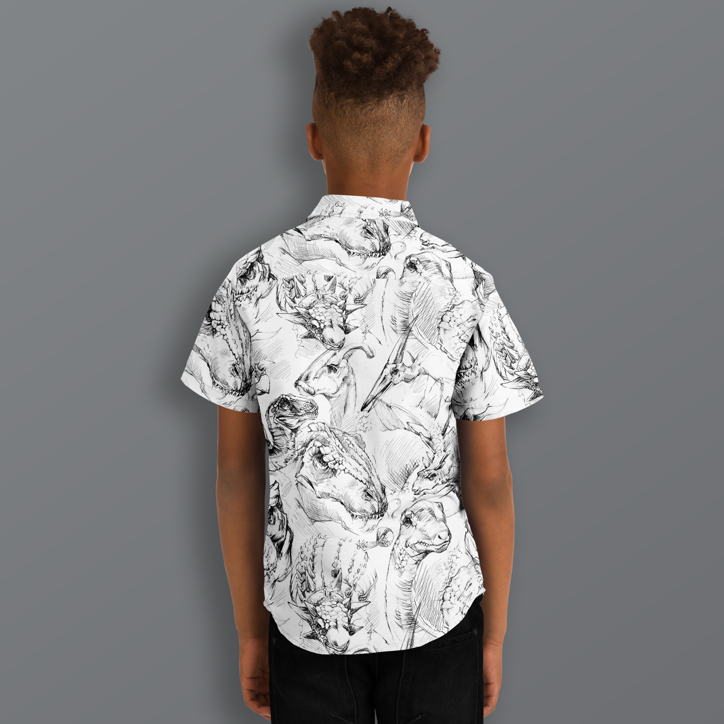 Sketch That Dino Button Down