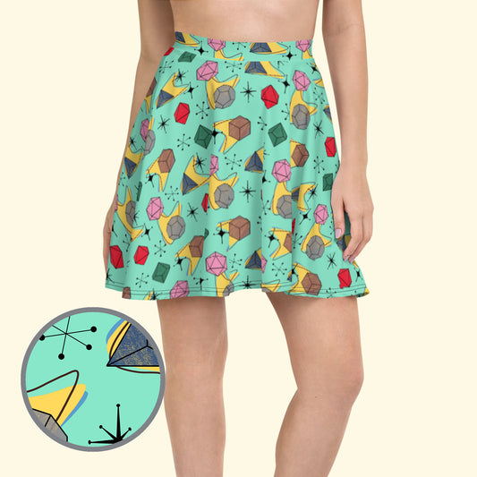 40's Retro Dice Skater Skirt
