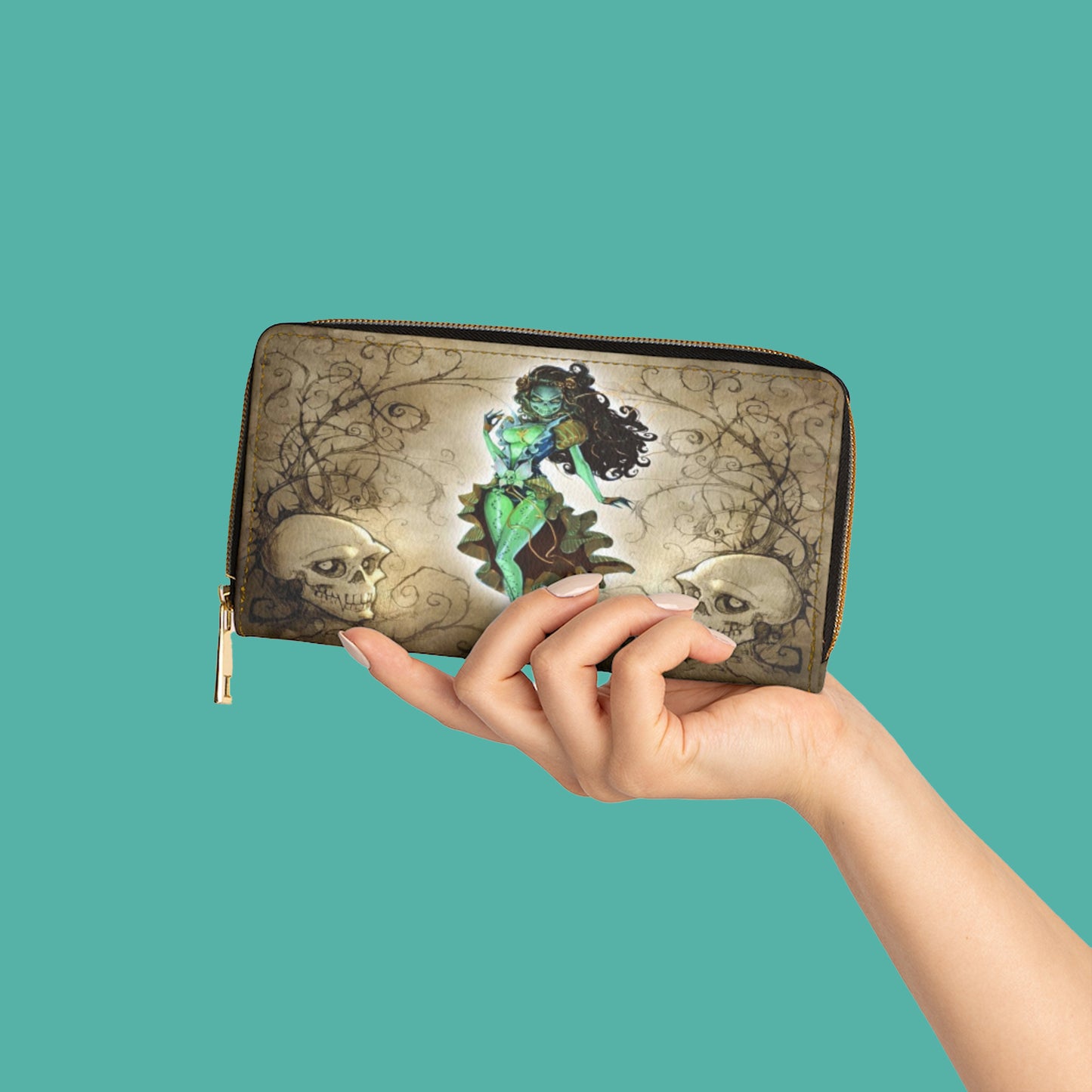 Steampunk Zombie Wallet