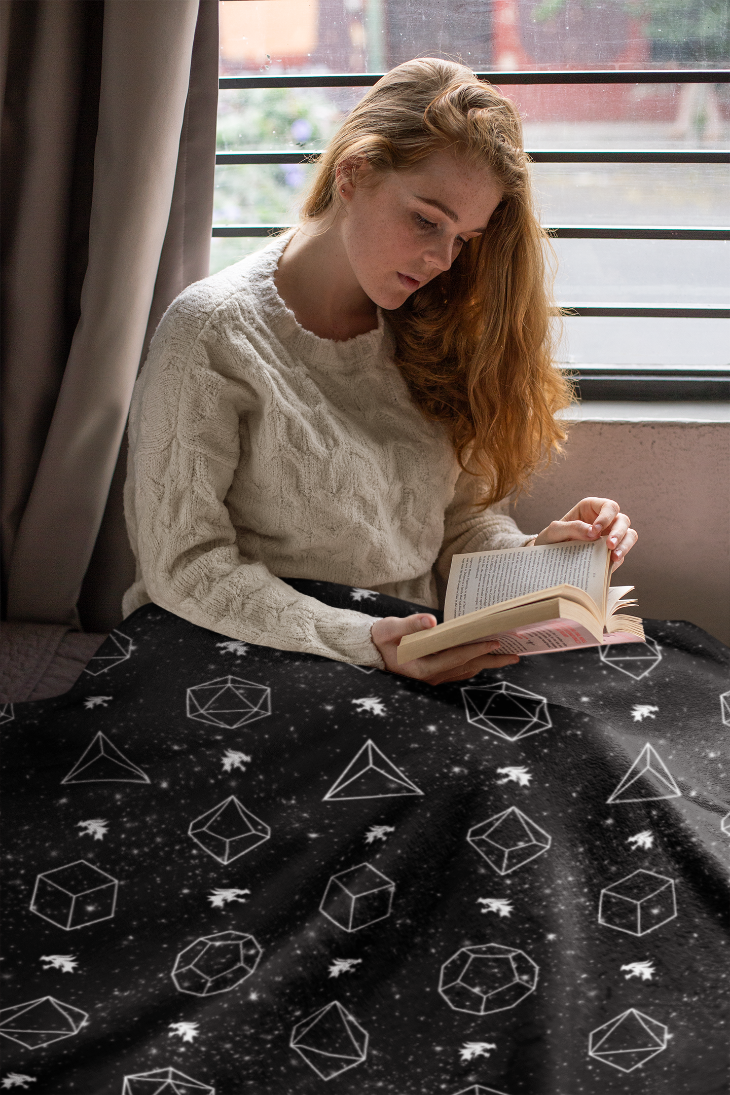 Starry Night of Dice Blanket