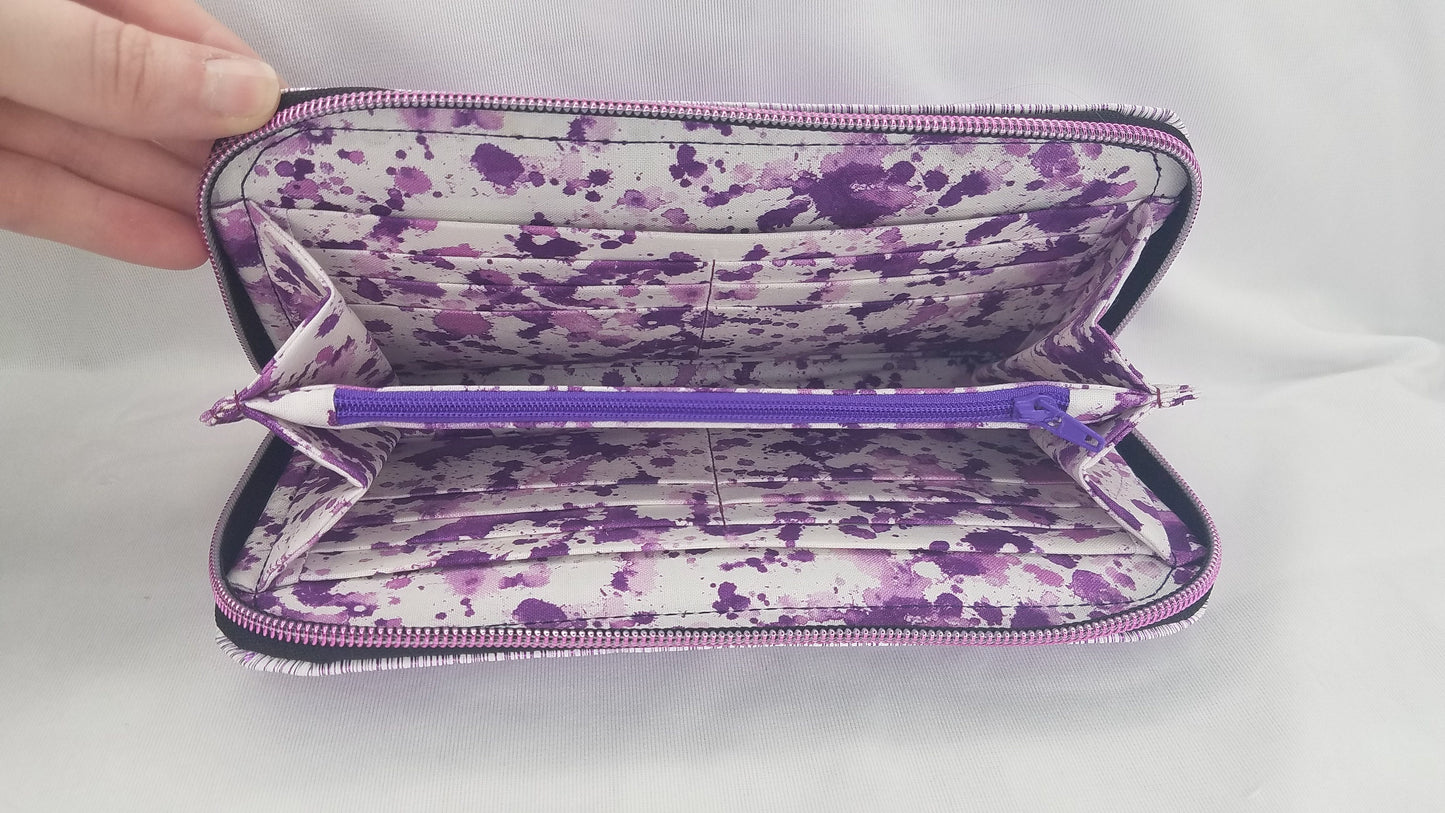 Metallic Animal Paw Print Wallet