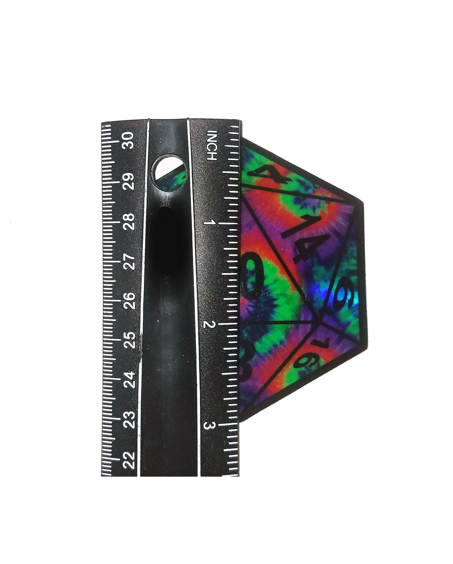 D20 Holographic Tie Dye Vinyl Sticker