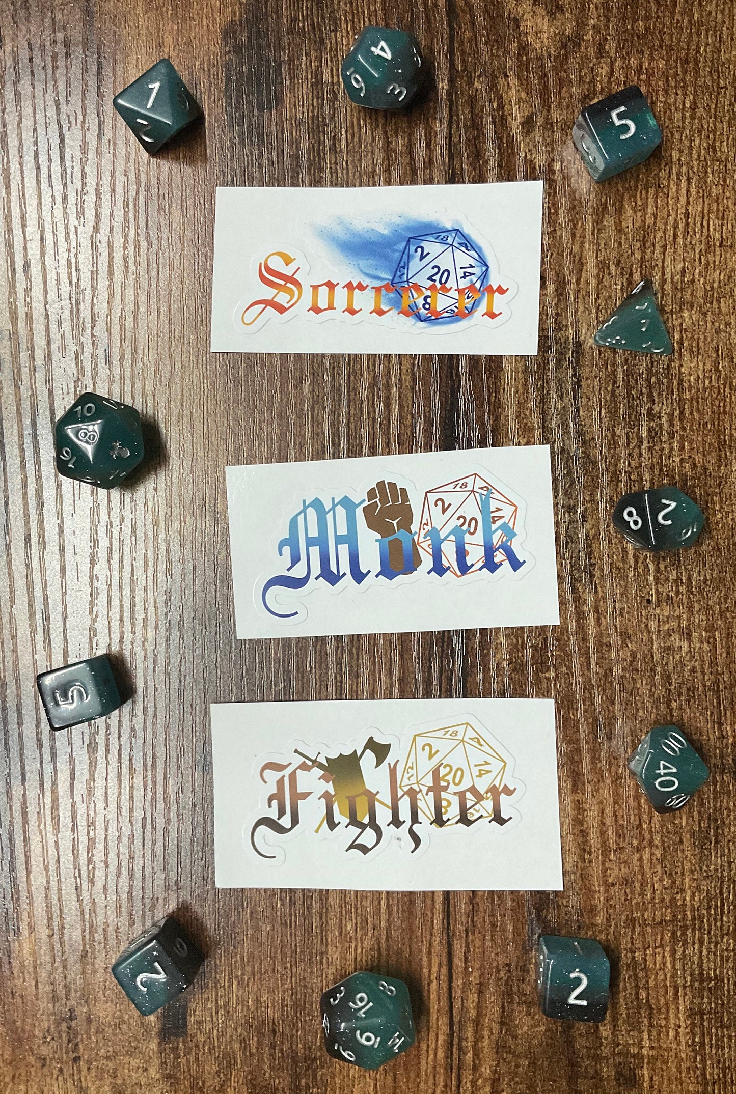 D&D Class Vinyl Stickers