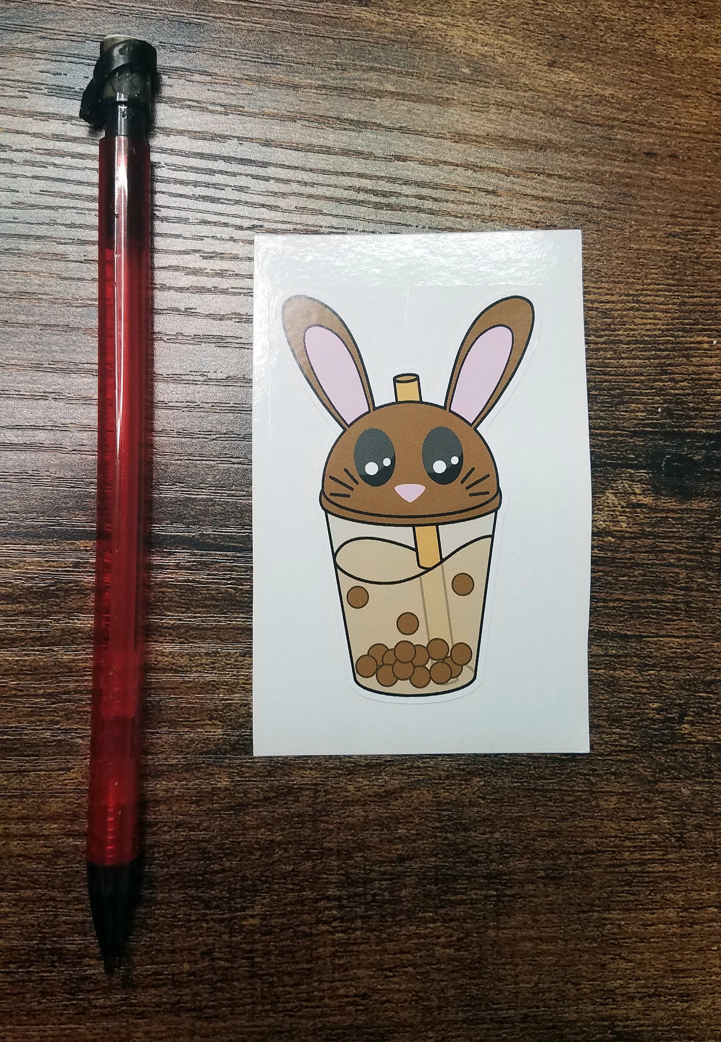Kawaii Boba Animal Vinyl Sticker Decal