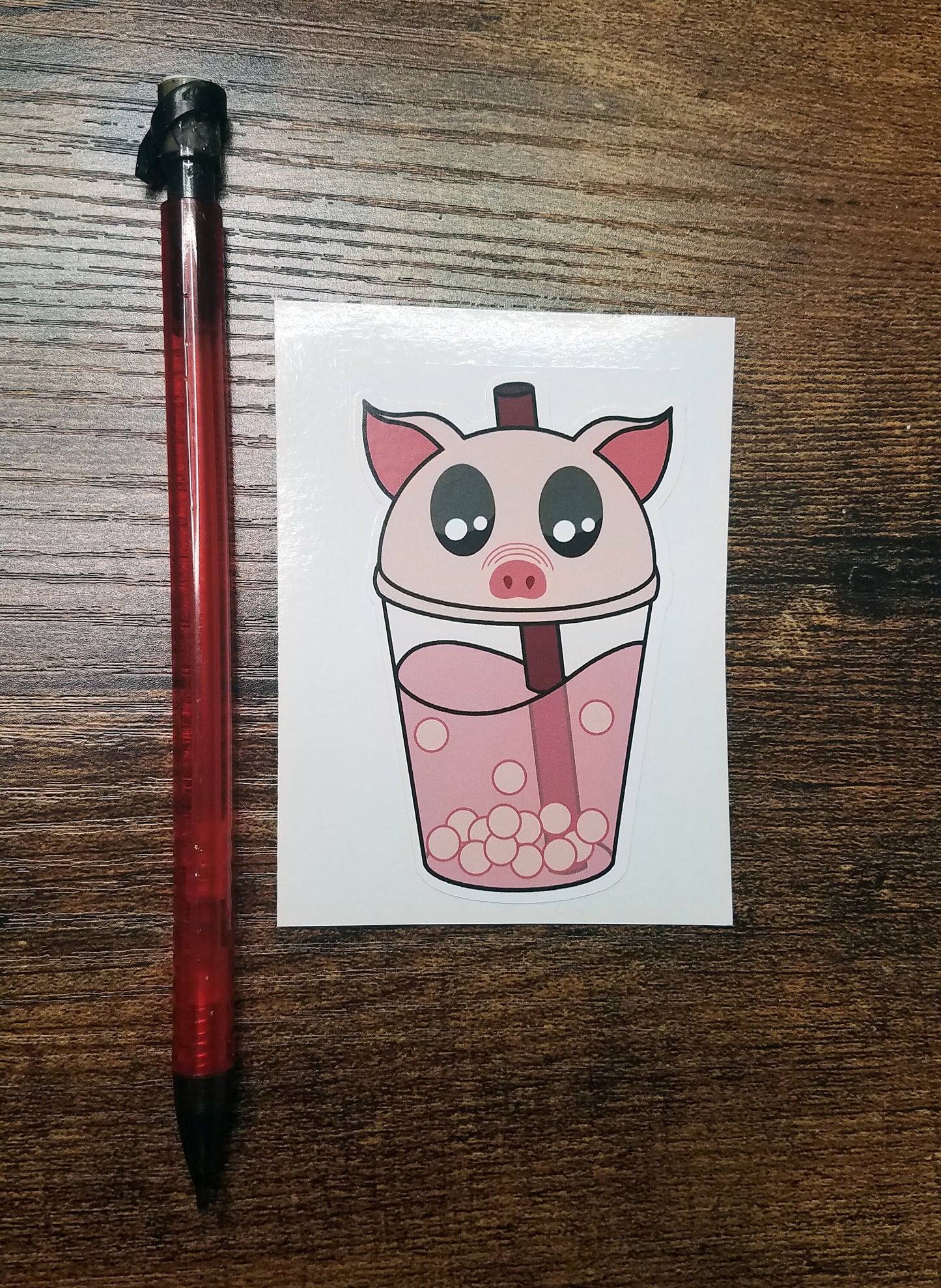Kawaii Boba Animal Vinyl Sticker Decal