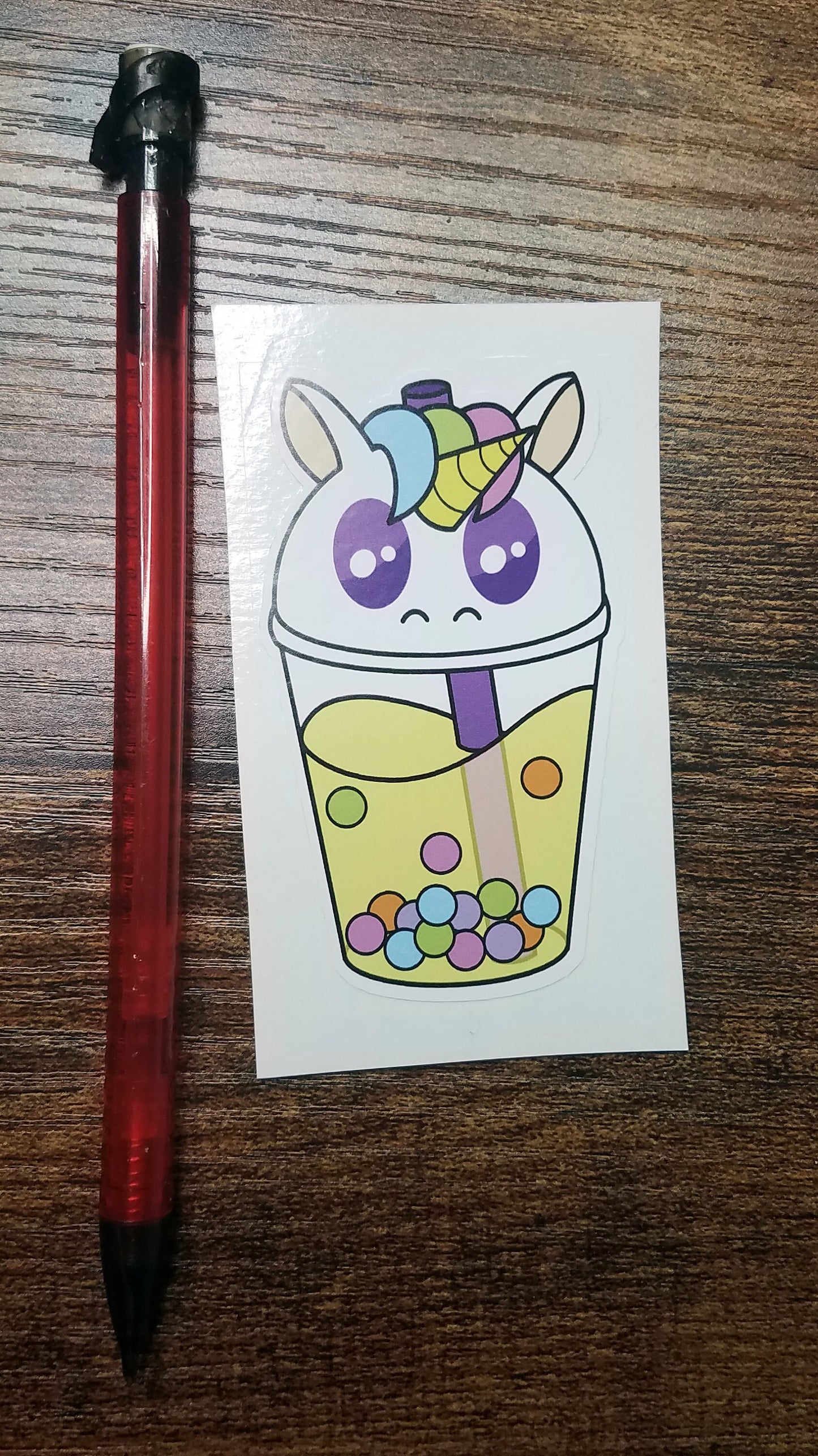 Kawaii Boba Animal Vinyl Sticker Decal