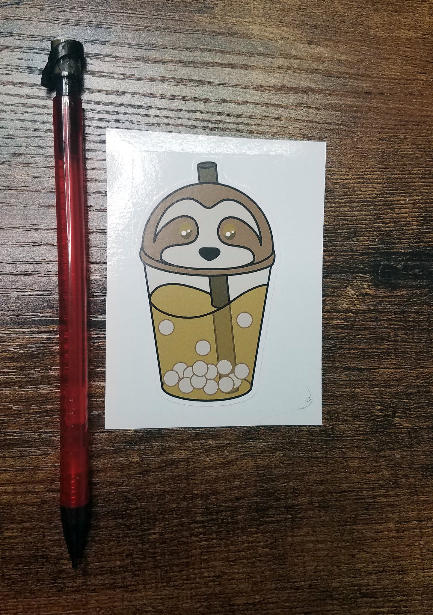 Kawaii Boba Animal Vinyl Sticker Decal
