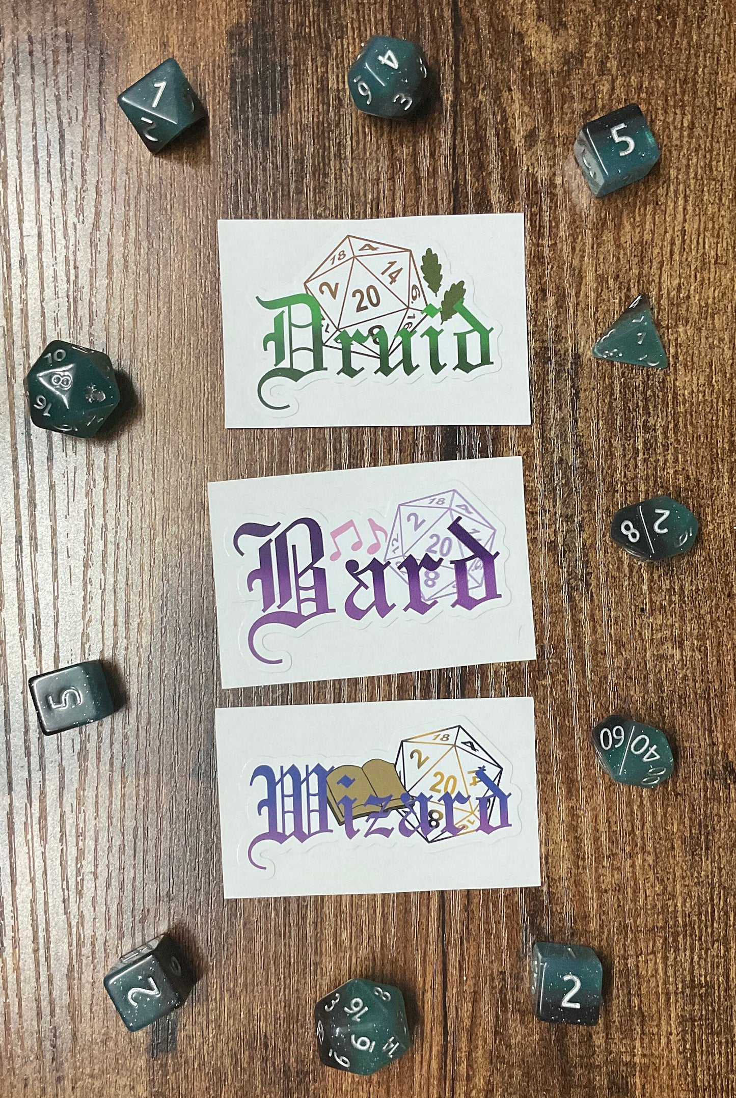 D&D Class Vinyl Stickers