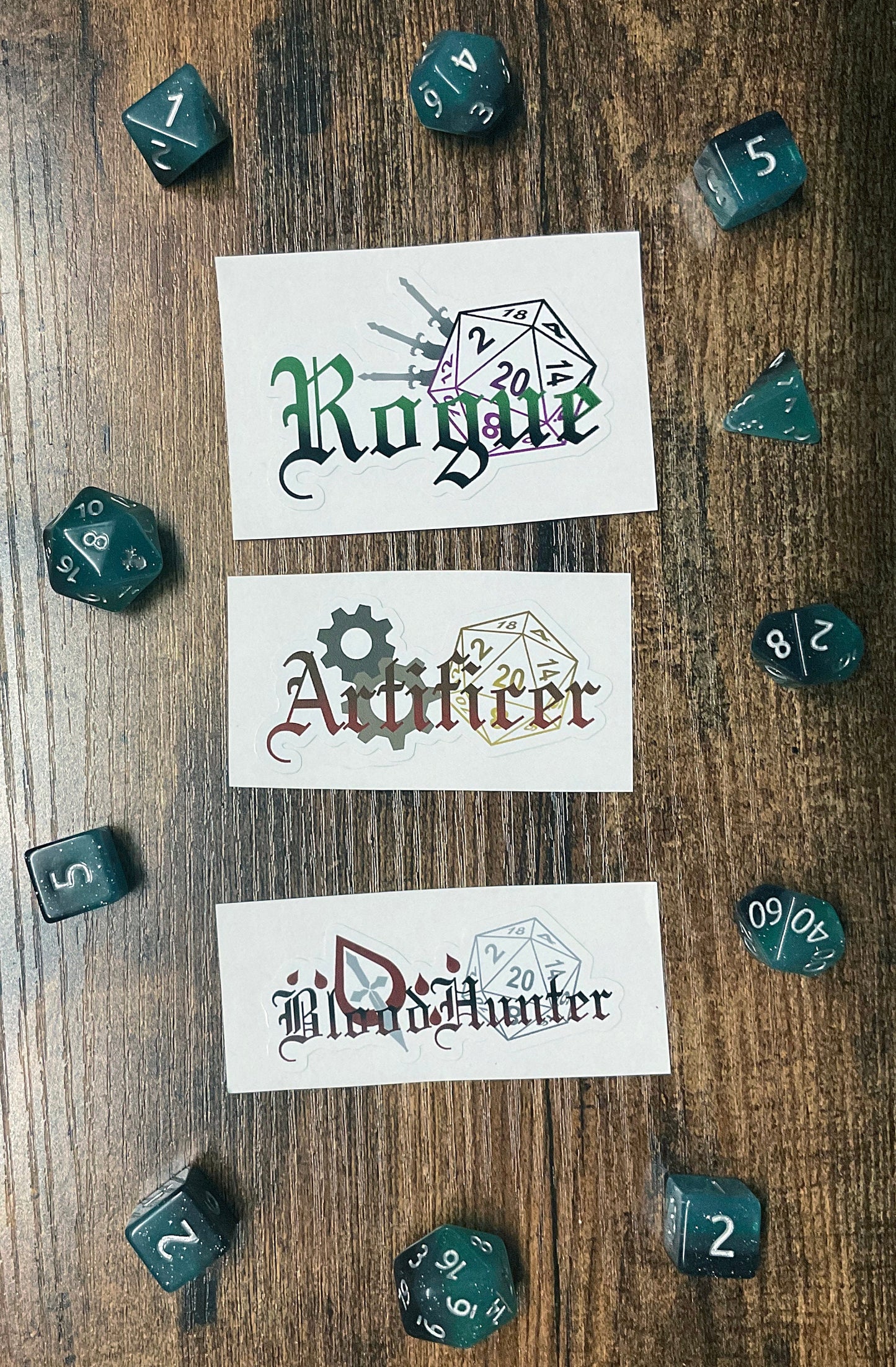 D&D Class Vinyl Stickers