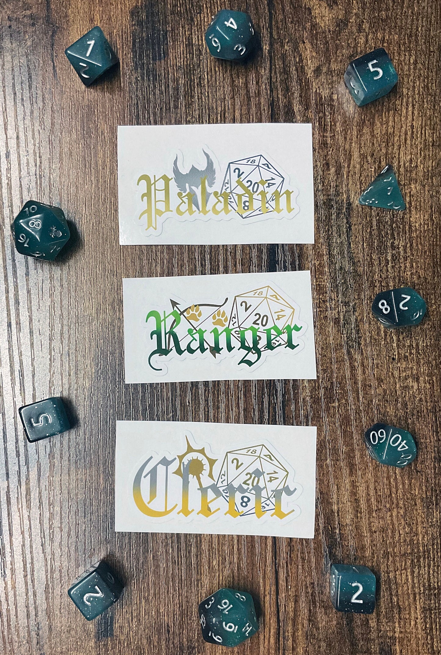D&D Class Vinyl Stickers