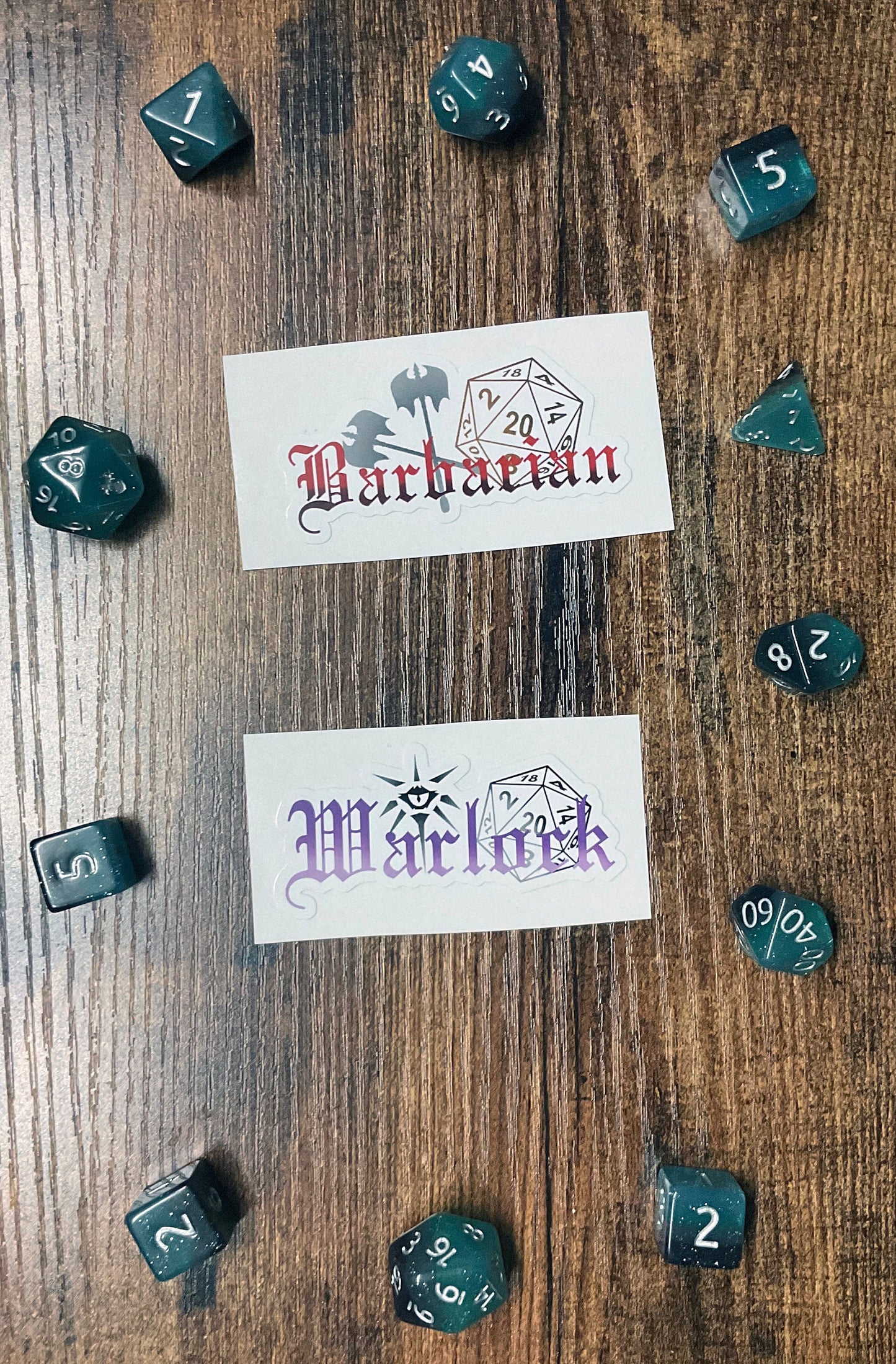 D&D Class Vinyl Stickers