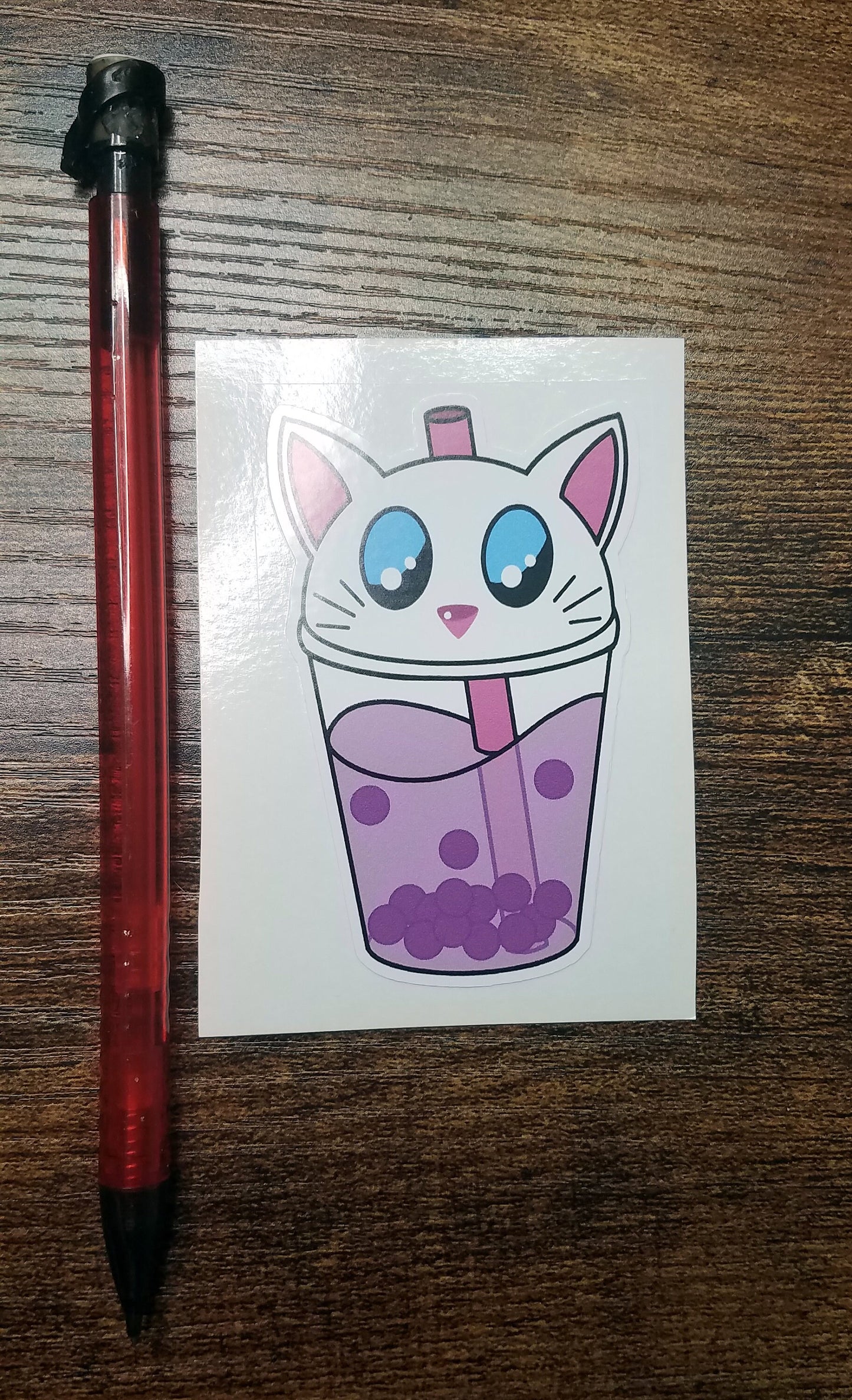 Kawaii Boba Animal Vinyl Sticker Decal