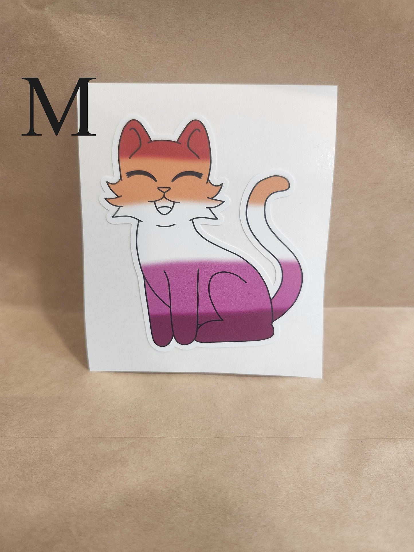 LGBTQIA+ Flags Kitty Vinyl Stickers