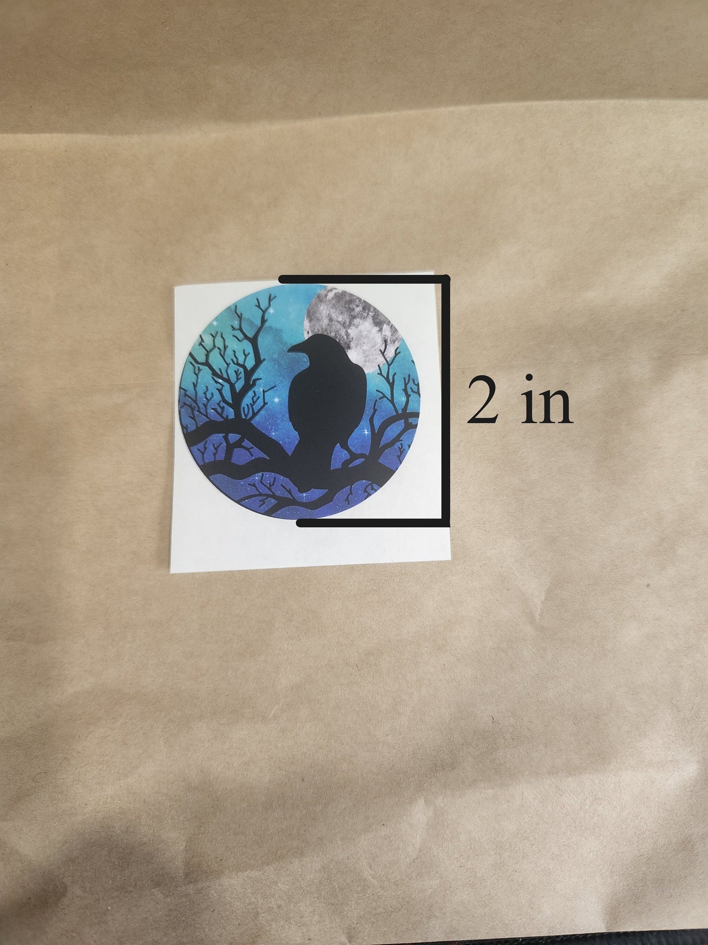 Galaxy Raven Night Vinyl Sticker