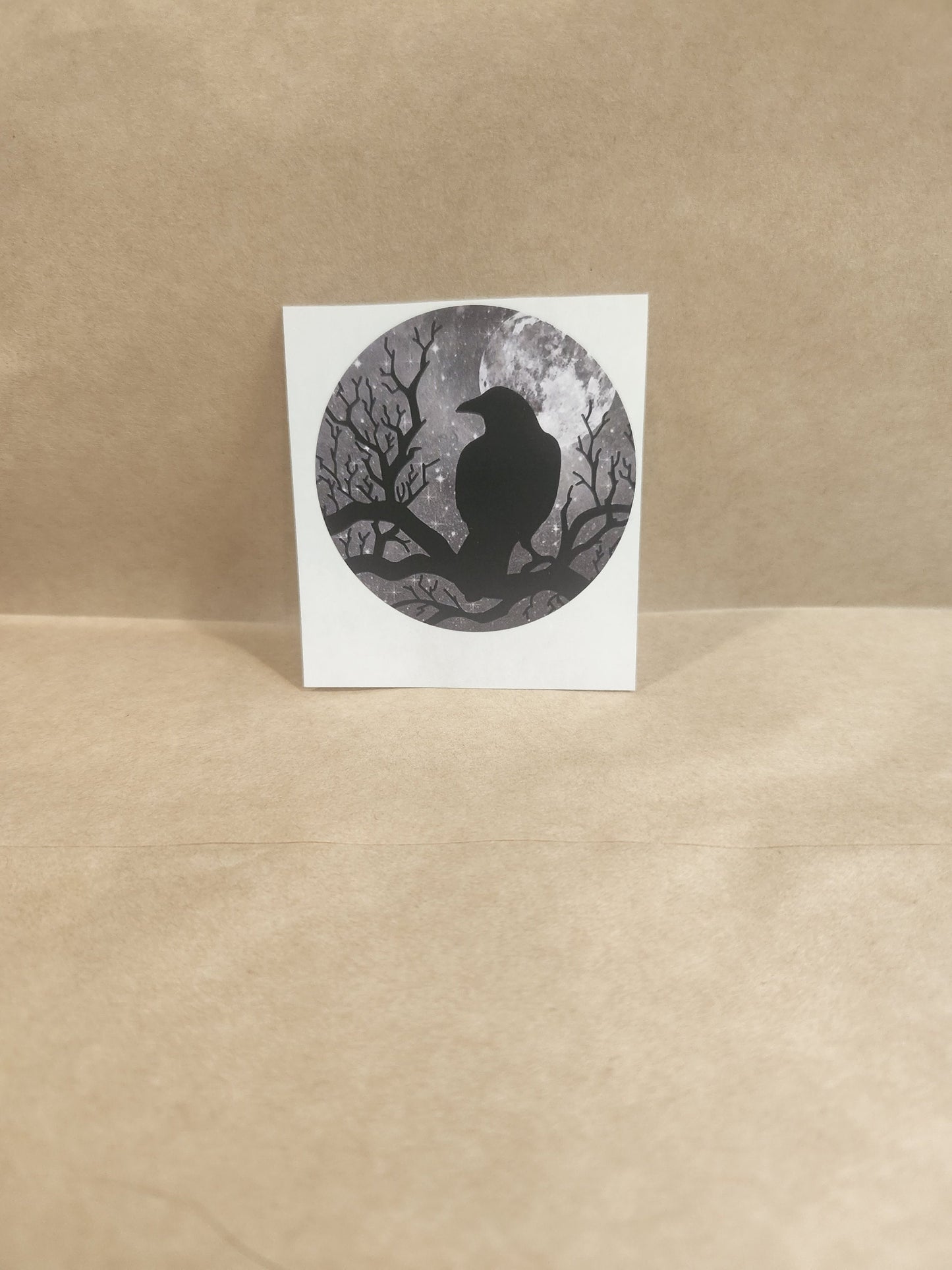 Galaxy Raven Night Vinyl Sticker