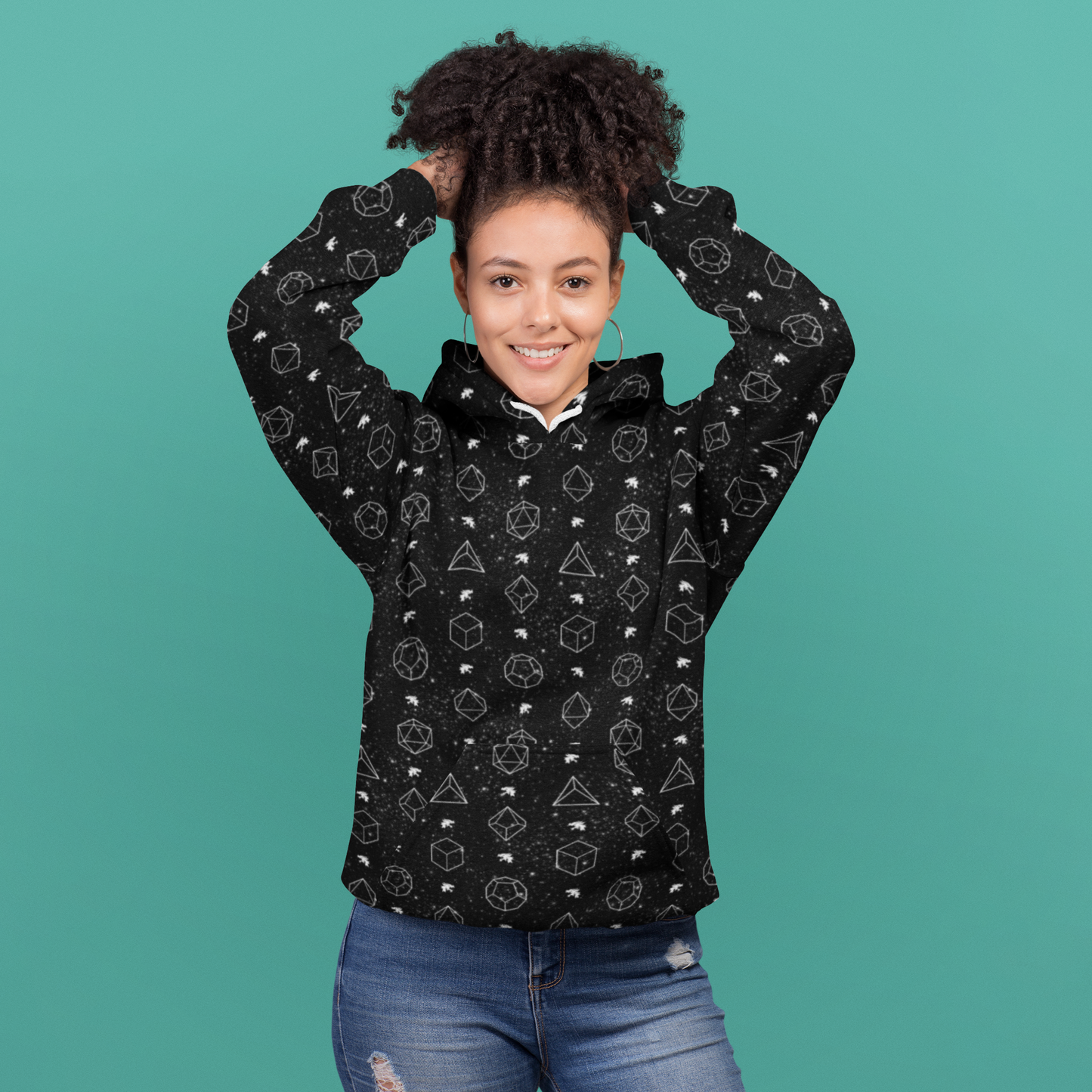 Starry Night of Dice Hoodie