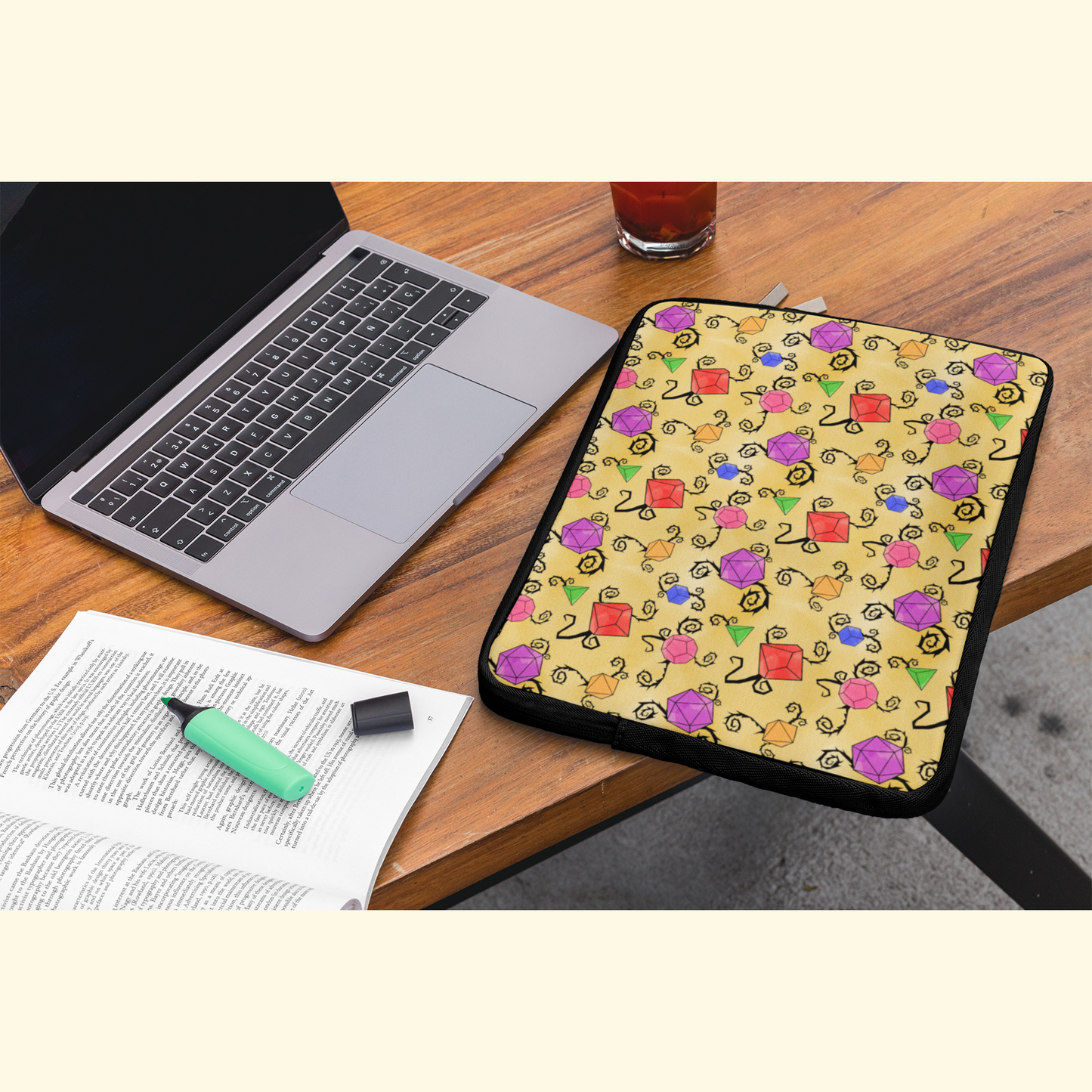 Whimsical Dice Laptop Sleeve
