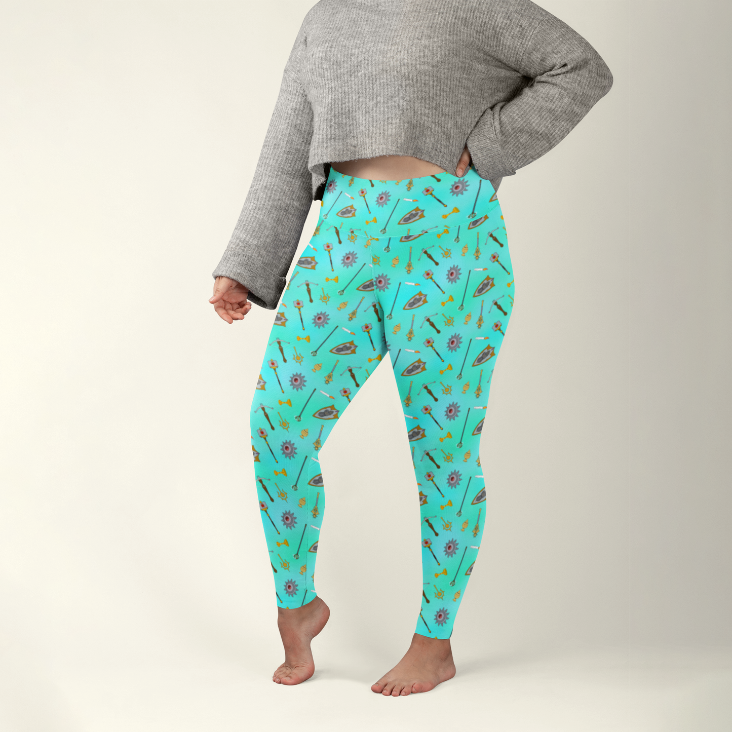 Teal Cleric Leggings