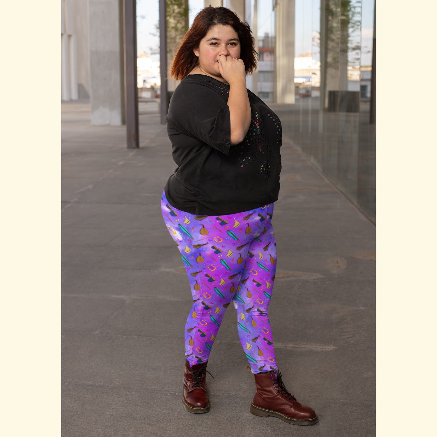 Purple Bard Leggings