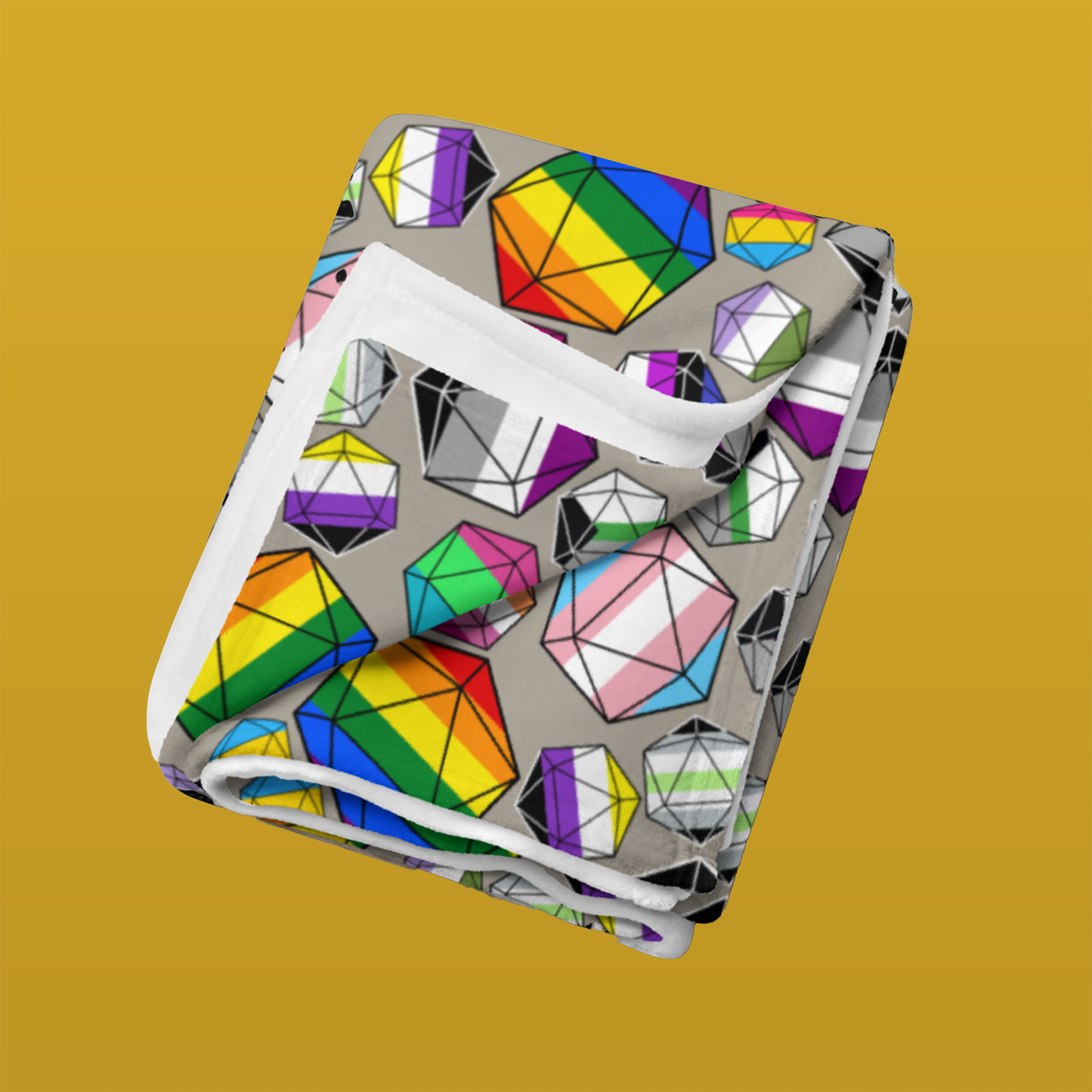 Full on Pride Dice Blanket