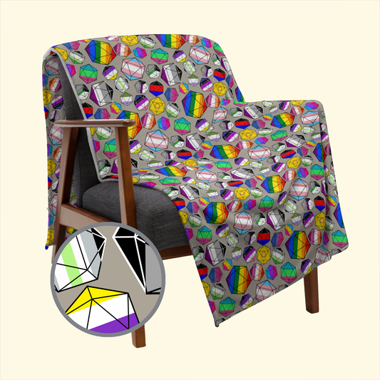 Full on Pride Dice Blanket