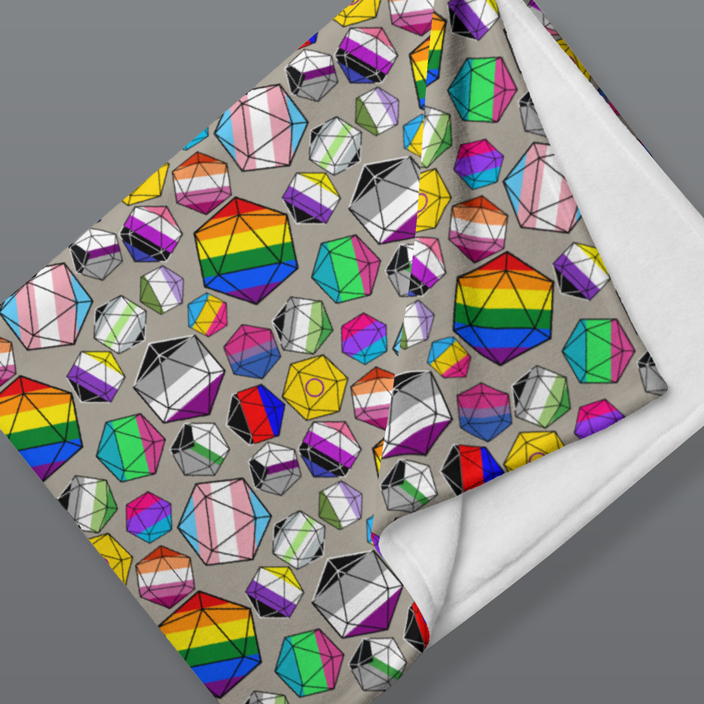 Full on Pride Dice Blanket