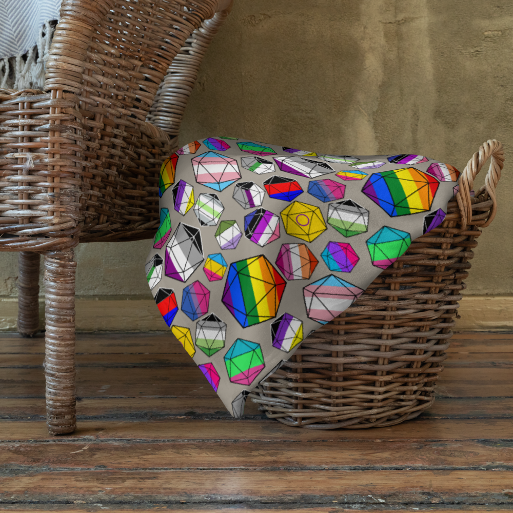 Full on Pride Dice Blanket