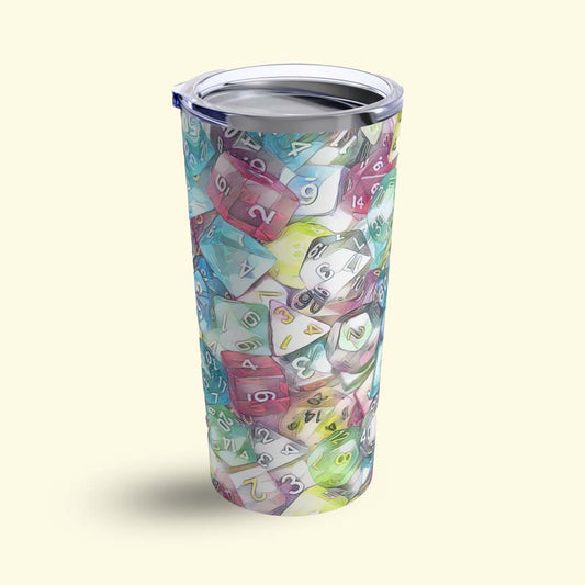 Pastel Dice Tumbler 20oz