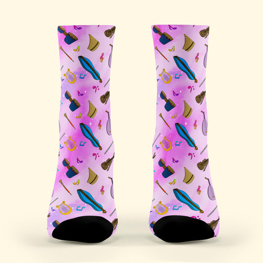 Pink Bard Socks