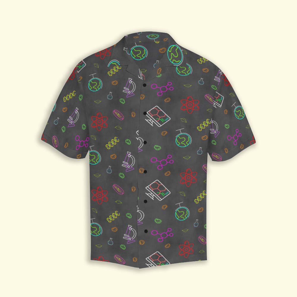 Neon Science Hawaiian Shirt