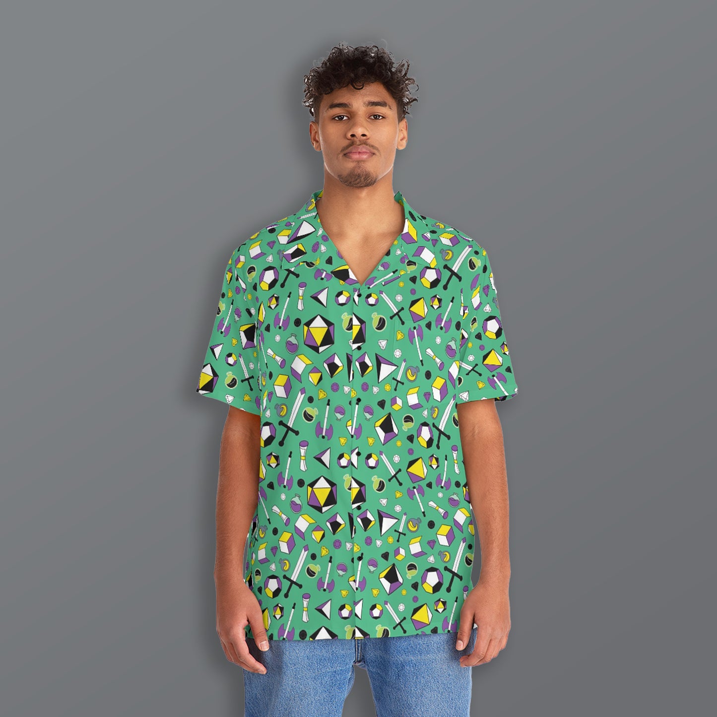 Non-Binary Gamer Hawaiian Shirt