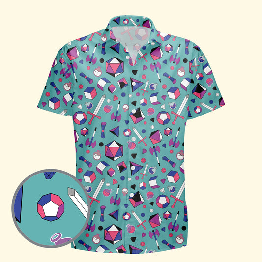 Genderfluid Gamer Hawaiian Shirt