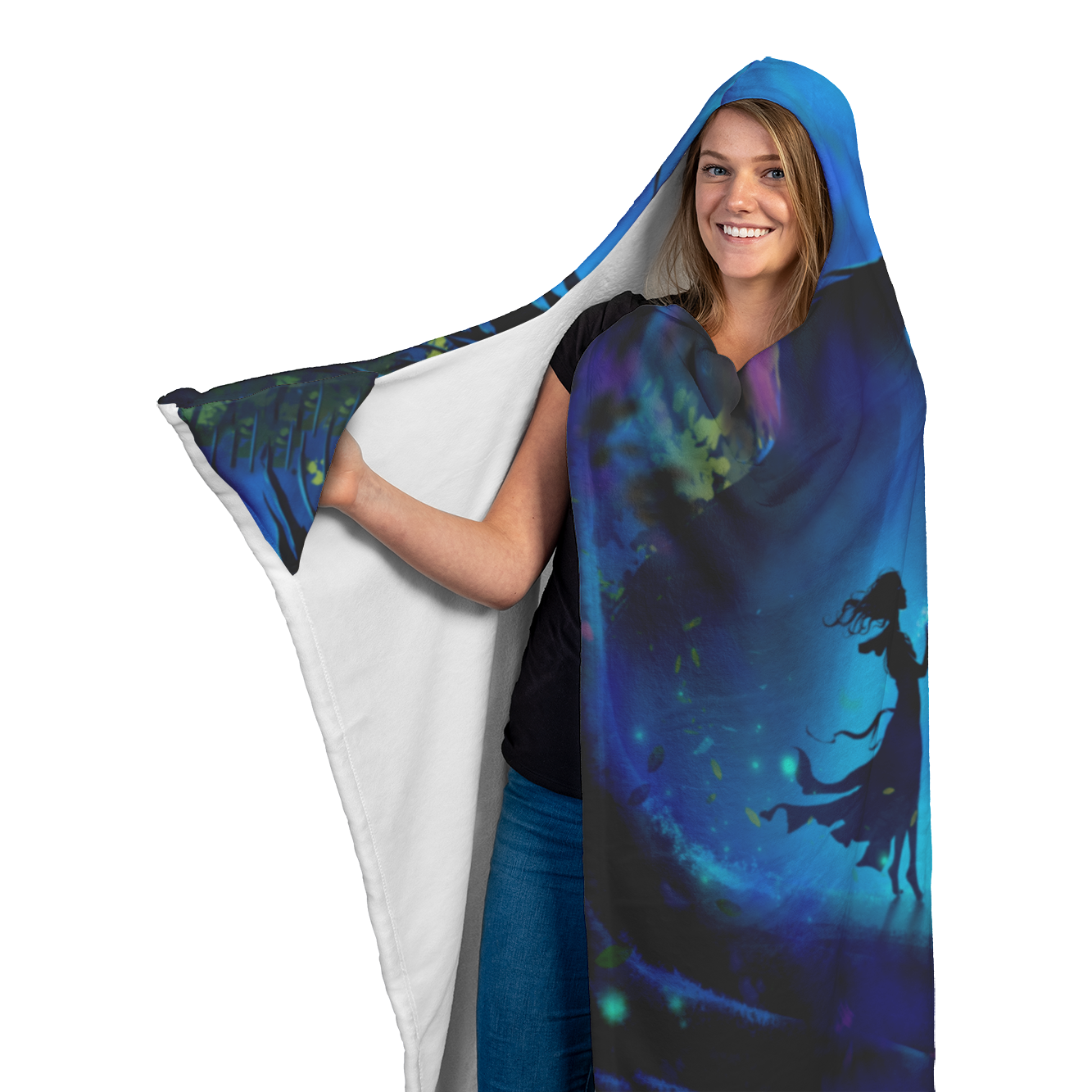 Dragon of the Night Hooded Blanket