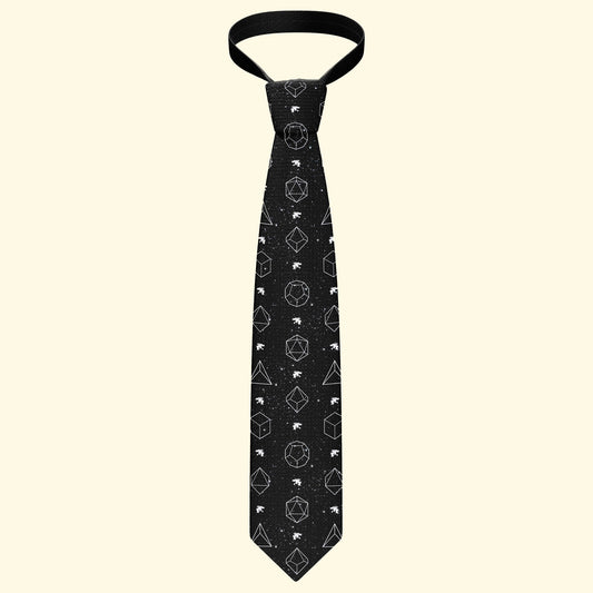 Starry Night of Dice Necktie