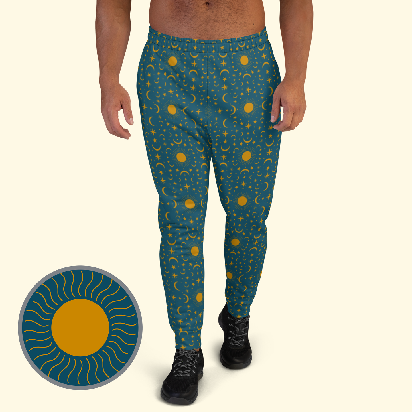 Teal Tarot Card Joggers