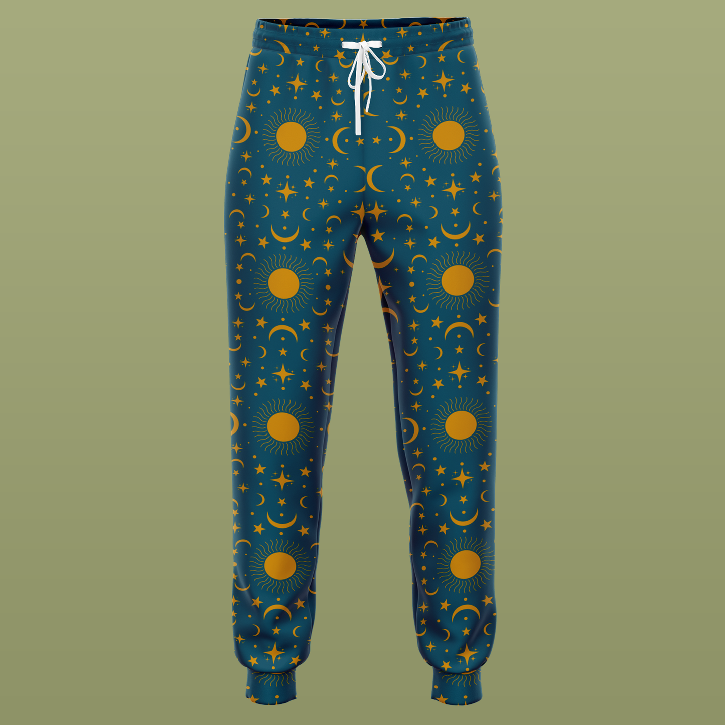 Teal Tarot Card Joggers