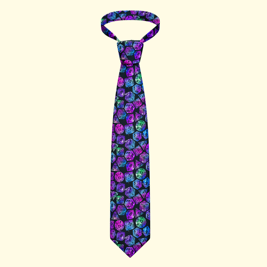 Astral Sea Dice Neckties