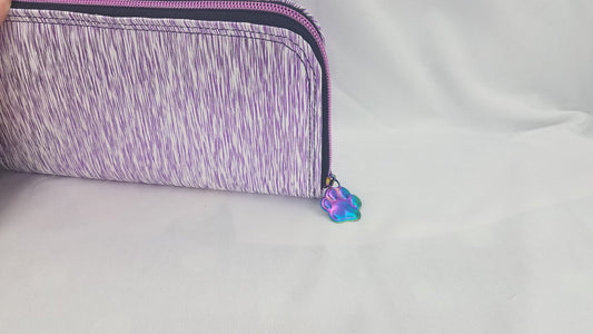Metallic Animal Paw Print Wallet