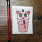 Kawaii Boba Animal Vinyl Sticker Decal