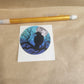 Galaxy Raven Night Vinyl Sticker