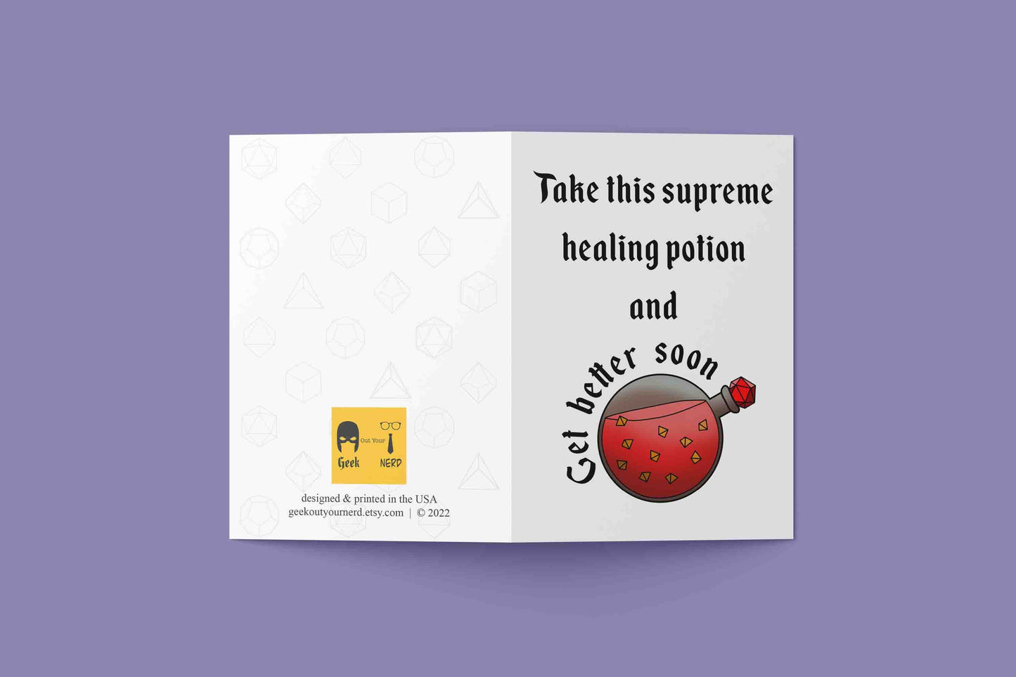 Healing Potion Get Well Card