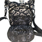 Gothic Raven Black Crossbody Bag