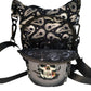 Gothic Raven Black Crossbody Bag