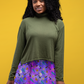 Purple Bard Skater Skirt