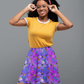 Purple Bard Skater Skirt