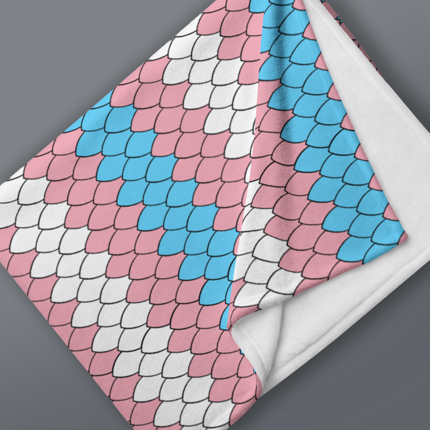 Trans Dragon Scale Blanket